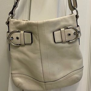 Coach off white shoulder bag